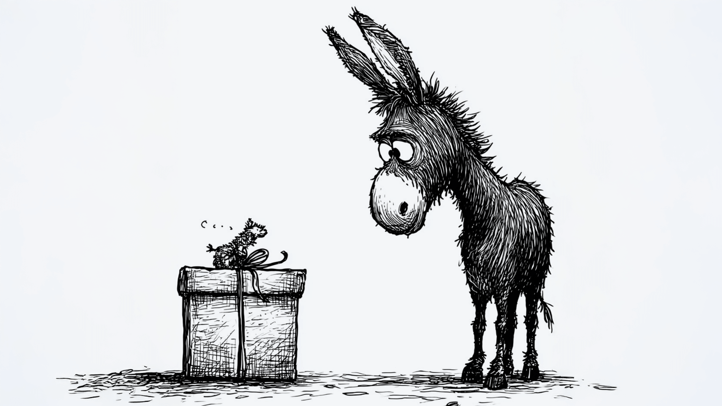 Hand-drawn gift illustration