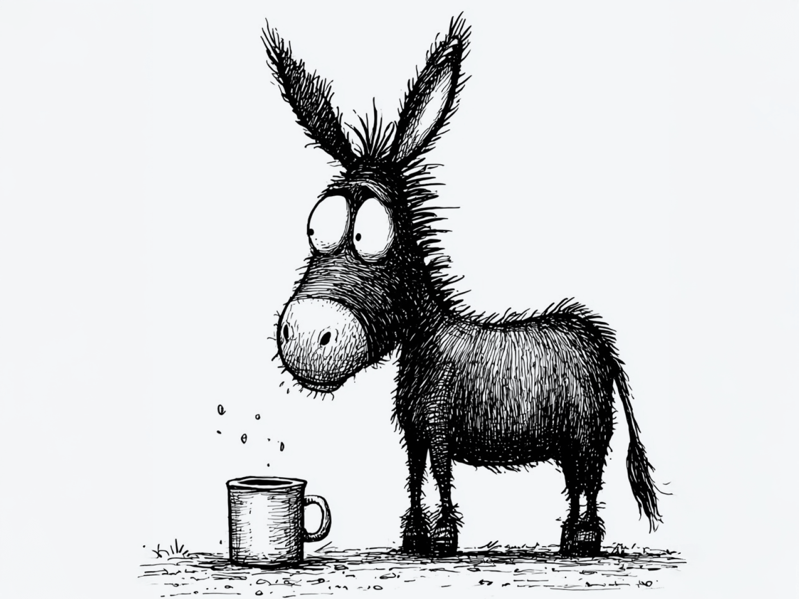 Hand-drawn funnel illustration